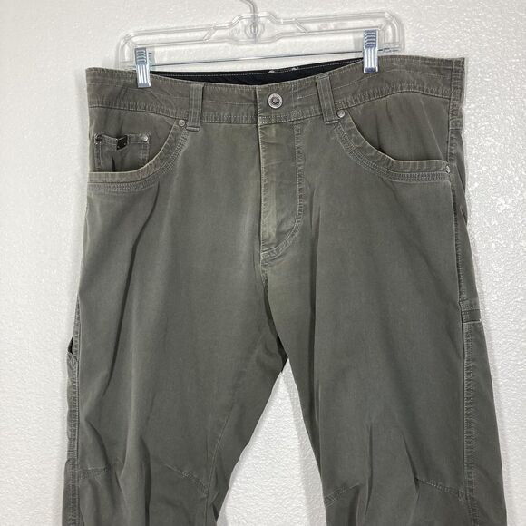 Kuhl Revolvr Rogue Pants Mens 36x30 Green Stretch Hiking Outdoor Trail Casual - Picture 3 of 16